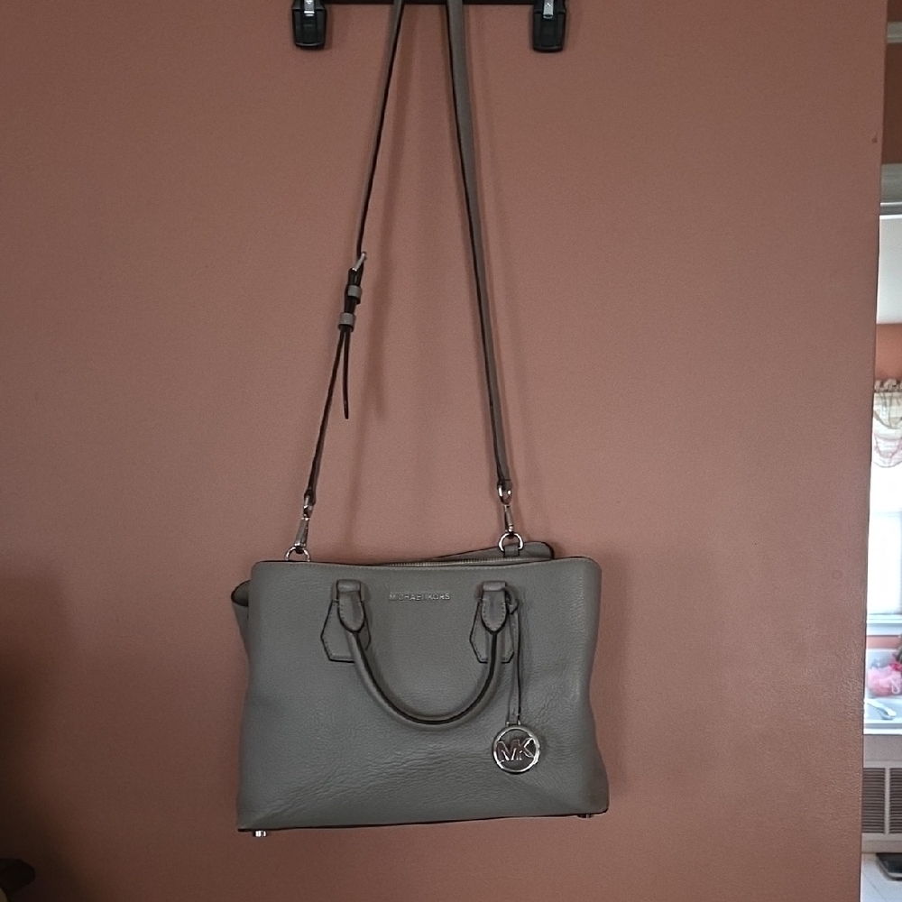 Michael Kors Elegant Gray Handbag